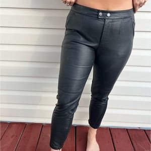 Free people leather pants size 8